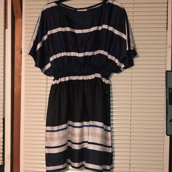 kate spade Dresses Nwt Kate Spade Silk Holiday Stripe Caftan Dress Poshmark